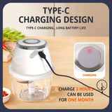 NNETM Mini USB Rechargeable Electric Food Processor
