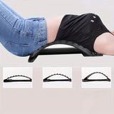 NNETM Back Magic Stretcher & Lower Lumbar Support - Spine Massager(Black)