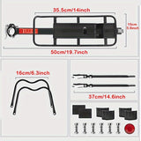 NNETM Quick-Release Adjustable Bike Cargo Rack