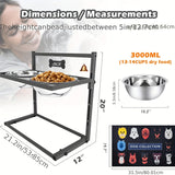 NNETM Elevated Dog Bowls for Large Dogs