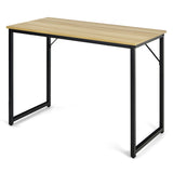 NNECW Modern Simple Style Study Writing Desk Computer Desk with Heavy Duty Steel Frame