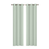 2x Blockout Curtains Panels 3 Layers Green-1910113266256973824