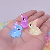 NNETM 20pcs GlowMates Animal Resin Figurines for DIY Crafts