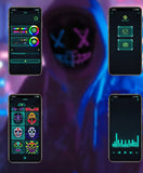 Face Transforming LED Mask with 115 Pre-Installed Patterns