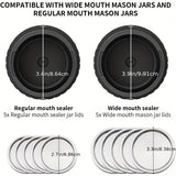 NNETM USB Rechargeable Mason Jar Vacuum Sealer Set