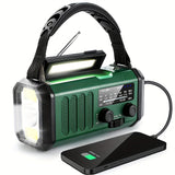 NNETM 10000mAh Solar-Powered Emergency Radio with Flashlight