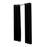 2x Blockout Curtains Panels 3 Layers Black-1910113266756096001