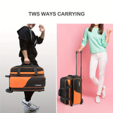 NNETM Bowling Ball Carrier 2-Ball with Divider & Cup Holder