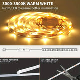 White Light 1M Indoor LED Lamp with Push-Button Switch, USB LED Light Strip for Living Room Background Lighting, Easy to Install And Decorate Halloween