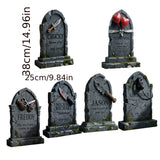 NNETM Halloween Tombstone Yard Signs Decor (6pcs)