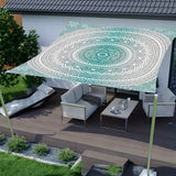 NNETM Mandala Waterproof Sun Shelter Canopy for 6 People