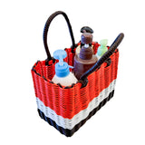 NNEOBA Handmade Wicker Picnic and Storage Basket with Handles