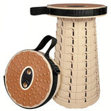 NNETM 12-Level Folding Stool with PU Cushion Seat