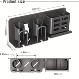 NNETM Wall Mount Aluminum Toothbrush Razor Holder