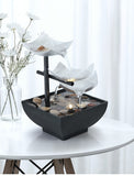 NNETM USB Metal Flower Desktop Fountain for Home Office