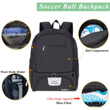 NNETM Sports Backpack with Ball & Shoe Compartment