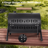 NNETM Portable Double-Sided Charcoal BBQ Grill with Foldable Design
