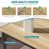 NNECW Modern Simple Style Study Writing Desk Computer Desk with Heavy Duty Steel Frame