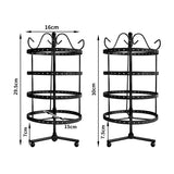 Earring Holder Stand Jewelry Display Black-1910113095083233282