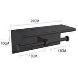 Toilet Paper Holder Double Roll Stainless-1910112223666245634