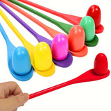 NNETM Wooden Egg Spoon Set for Outdoor Yard Games
