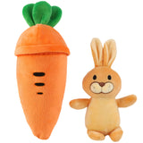 NNETM Easter Bunny Plush Toy with Carrot Hideaway