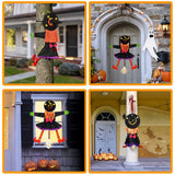 83 × 135CM Halloween Tree Climbing Witch Decoration