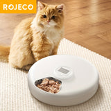 NNETM Smart 6-Meal Automatic Cat Feeder Dispenser