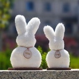 NNETM 2pcs Fluffy Bunny Easter Decoration Set