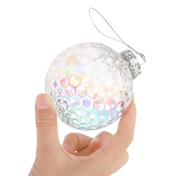NNEOBA Colorful PET Christmas Balls - 8cm