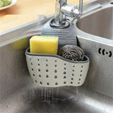 NNETM Sink Sponge Rack Hanging Basket Silicone Organizer