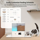NNETM Smart Automatic Cat Feeder and Water Dispenser with App Control