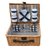 4 Person Picnic Basket Willow Baskets-1919892909491097603