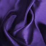 50x Table Runners Coloured Satin Chair Eggplant-1910113035134046211