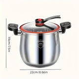 NNETM Non-Stick Stainless Steel Stew Pot Fast Seal
