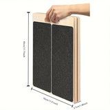 NNETM Adjustable Fitness Wooden Slant Board for Calf Stretching & Squats(Brown)