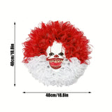 NNETM Spooky Circus Clown Garland Mask for Halloween