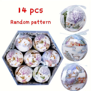 NNETM Joyful Jingle: 14-Piece Christmas Tree Ball Ornament Set