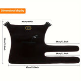 NNETM USB-Powered Heated Hip Brace Massager with Vibration(Black)