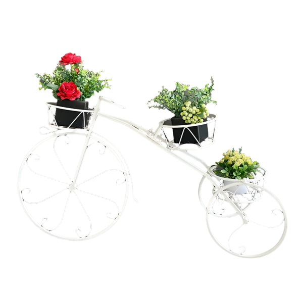 NNETM Bicycle Planter Stand for Indoor Outdoor Use