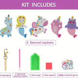 NNETM DIY 5D Diamond Painting Keychain Kit for Kids