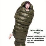 NNETM Ultralight Down Mummy Sleeping Bag for Camping