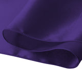 50x Table Runners Coloured Satin Chair Eggplant-1910113035134046212