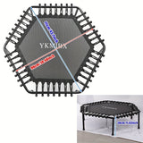 NNETM Hexagonal Fitness Trampoline Quiet Bounce Home Gym