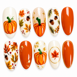 30-Piece 3D Almond-Shaped Press-On Nails for Halloween