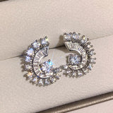 Sterling Silver Moissanite Earrings – Elegant Luxury Stud Earrings for Daily Wear & Special Occasions