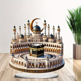 NNETM Bohemian Crystal Mecca Mosque Tabletop Decoration