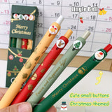 4pcs Christmas Series Cartoon Gel Pen Set