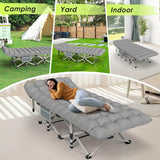 NNETM Folding Camp Cot with Mattress