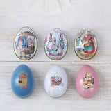 NNETM 6pcs Easter Egg & Bunny Iron Candy Boxes